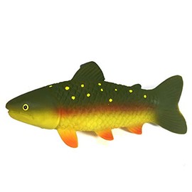 WANT CHEW Latex Dog Squeaky Chew Toys, Salmon 6.22"