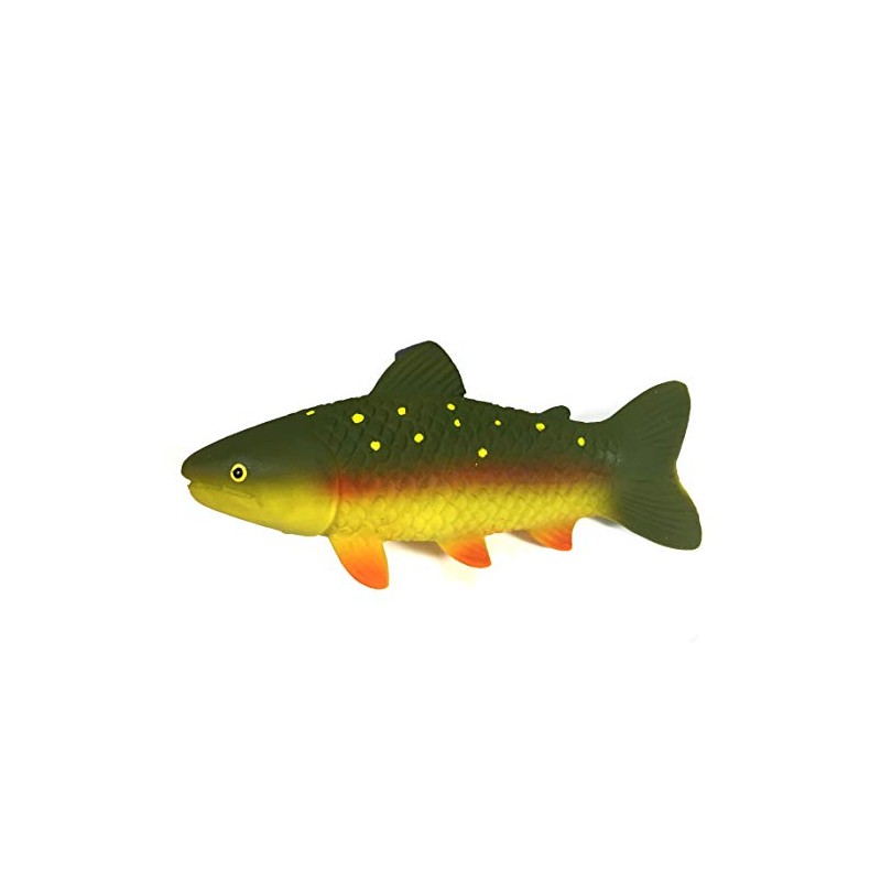 WANT CHEW Latex Dog Squeaky Chew Toys, Salmon 6.22"