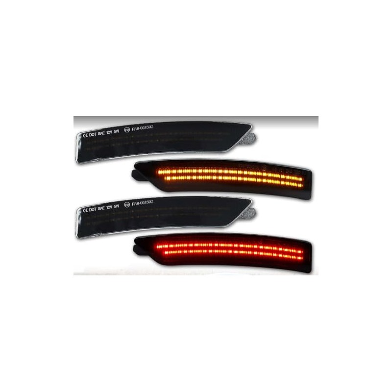 Vektoris Smoked Lens LED Front & Rear Fender Side Marker