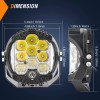 5 Inch Round Led Off Road Lights Yellow White Driving