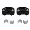 lhrlaoliu Motorcycle CNC Alloy Handlebar Riser, 22mm to 28mm, Black,