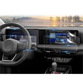 CDEFG (4 piezas para Nissan Kicks 2025 Protector de visualización, visualización táctil de 12.3 pulgadas + grupo de calibre, 2025+ Kicks (SV, SR) Accesorios Split 4 piezas Nano Film