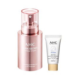 AHC Aura Secret Tone-Up Cream 50g + Waterfull Sunscreen 7ml / AHC 아우라 시크릿 톤업크림 50g + 워터풀 선크림 7ml