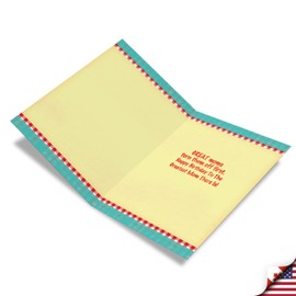 NobleWorks - Birthday with Envelope 8.5 x 11 Inch, Design Greeting Card for Relative Happy Birthday Greetings - Lick Beaters Birthday Mother J9866BMG