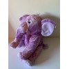 Weighted stuffed animal, elephant plush with 3-4 lbs, Bubbles, purple