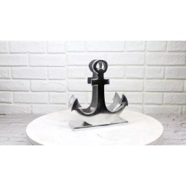 Ebros Gift Aluminum Sailor Marine Sea Ship Anchor Decorative Paper Napkin Holder Sculpture