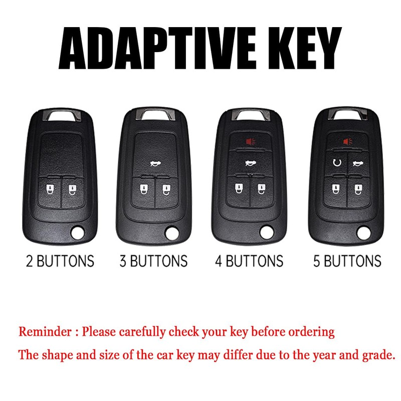 HIBEYO Folding Key Fob Cover Compatible with Buick Encore Fit
