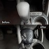 ABS Carbon Fiber Car Gear Shift Knob Cover Interior Trim