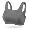 Wingslove Women's Sports Bra without Underwire, Non-Padded, High Impact Bustier,