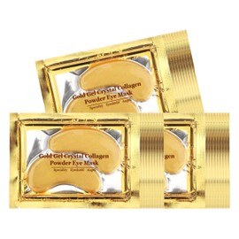 Ruzzut Under Eye Patches - 30 Pairs 24K Gold Collagen Under Eye Mask, Anti Aging Crystal Moisturizing Eye Gel Pads Eye Patches for Reducing Dark Circles, Puffy Eyes & Eye Bags