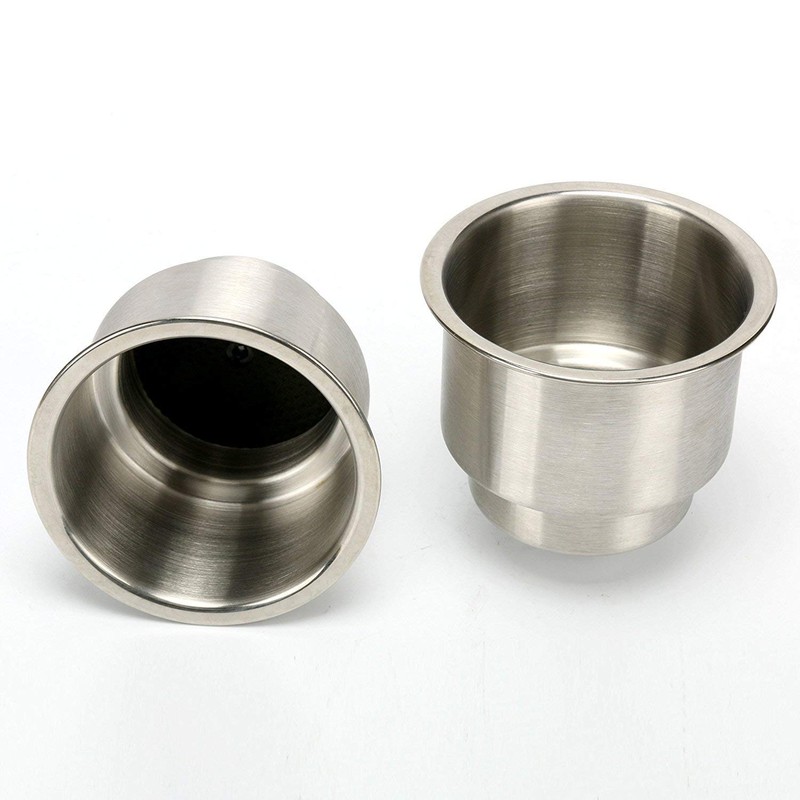 FreeTec Stainless Steel Drink Holder with Drain Bottle Holder for