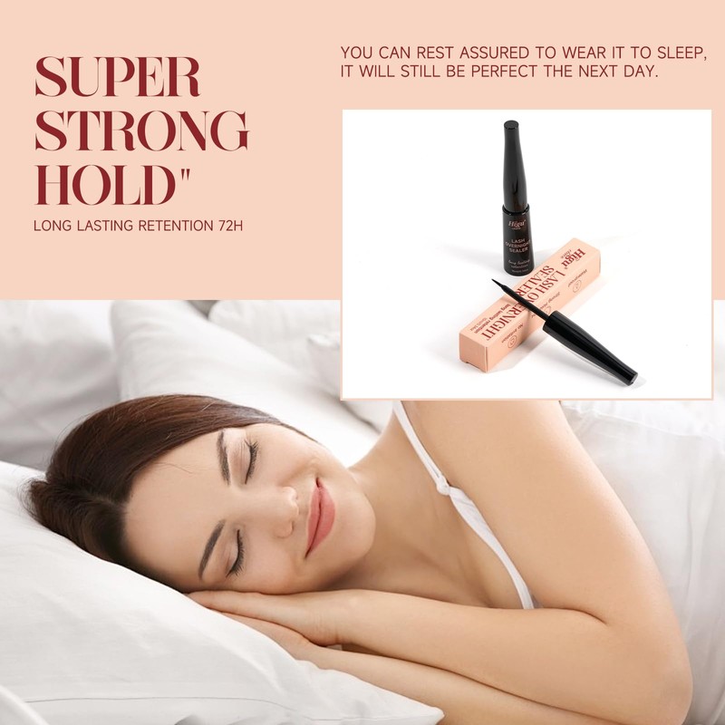 Higu clace Eyelash Seal, 10 ml Eyelash Glue Overnight for