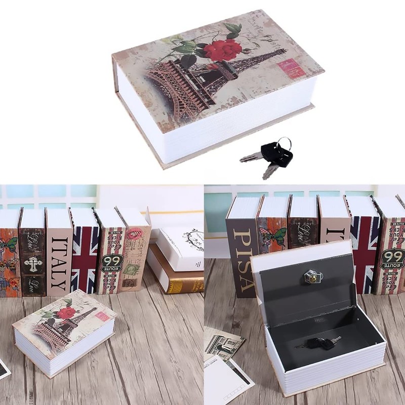 Diversion Book Safe Storage Box, Dictionary Secret Safe Can with