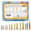 490PCS Self Drilling Drywall Anchors with Screws Kit,5-Sizes Metal Expansion