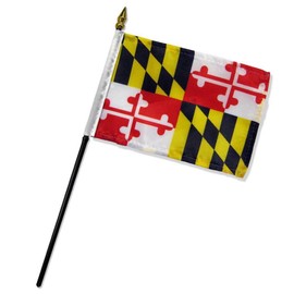 Maryland 4x6in Stick Flag