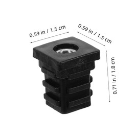 Outanaya Furniture Cup Plugs 15x15mm Nut Covers 20pcs Assorted Rubber Hole Plugs for Easy Installation