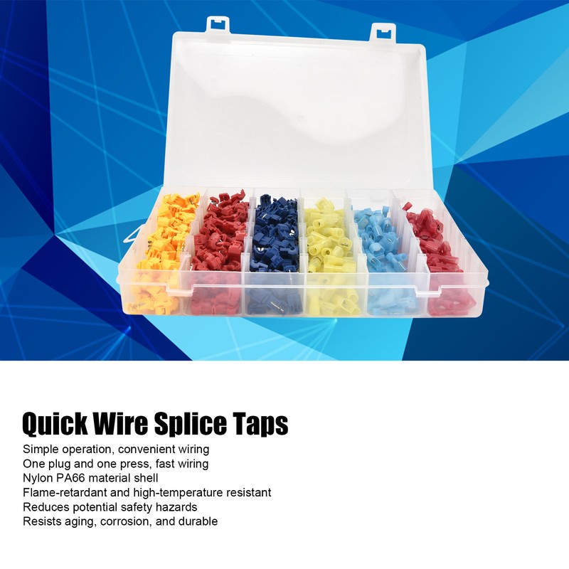 360Pcs T Tap Wire Connectors Main Splitter No Broken Electrical