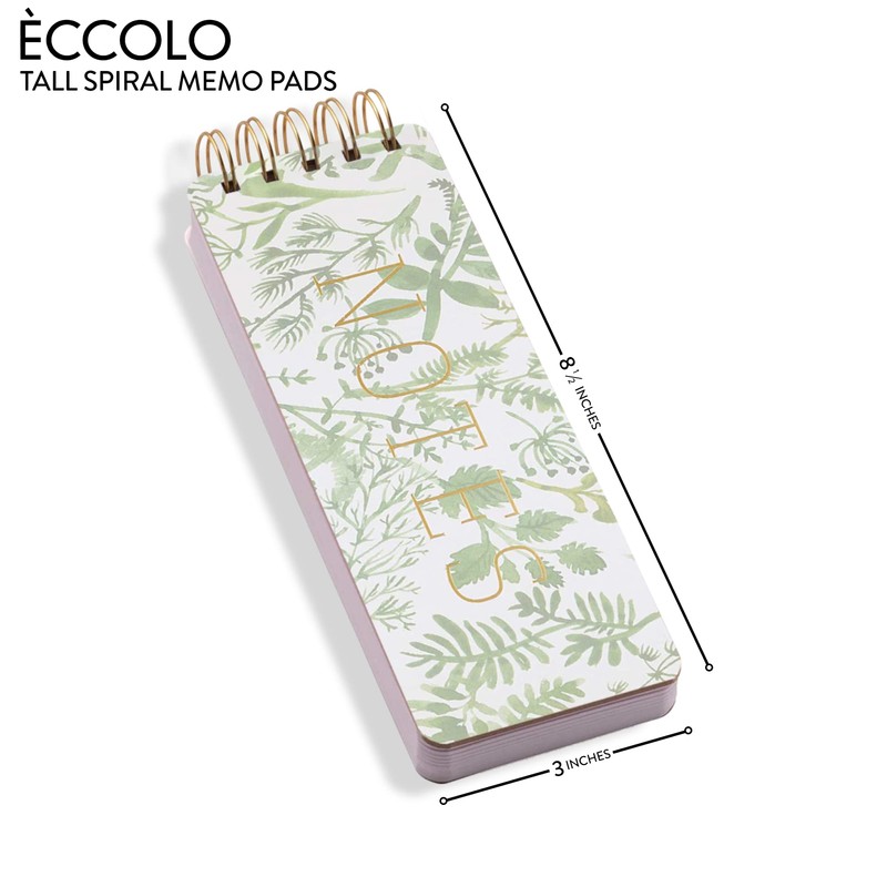 WORLD TRAVELER Eccolo Tall Spiral Memo Pad, 300 Pages, 150