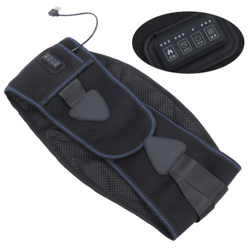 Heating Massage Waist Belt 3 Gears Adjustment Vibration Massage Back