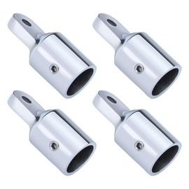 316 Stainless Steel Bimini Top Eye End Caps – Marine-Grade Heavy Duty Fittings for 1" OD Tubes – Includes L Shape Hex Key – 4-Pack