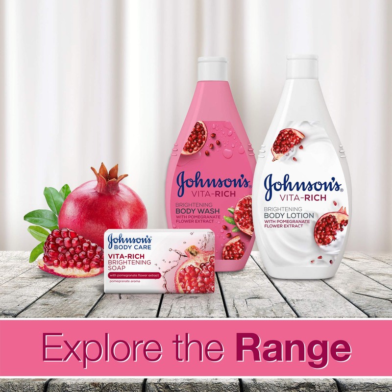 Johnsons Adult Vita-Rich Bright Body Lotion Pomgrnt - 400 ml