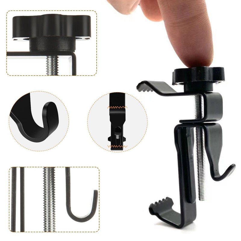 Paifeancodill 6Pack Brick Clips Hanger Hooks,Heavy Duty Stainless Steel Hooks,Mount