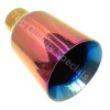 Gearhead PURPLE BURN DOUBLE WALL ANGLED EXHAUST TIP 3" INLET