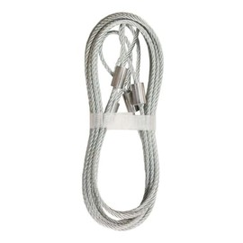 DURA-LIFT 10 ft. Galvanized Steel 7x19 Garage Door Extension Spring Safety Cable (2-Pack)