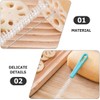 WOONEKY 4 Piezas Cepillo para Lavar Popotes Azul de Nylon,