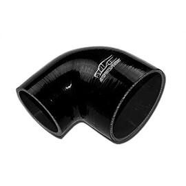 4 Ply Silicone 90 Degree Elbow Joiner Turbo Hose Pipe 51mm-70mm 2"-2.75" AUE90-51-70BK New