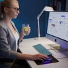 OMOTON Lighted Wired Keyboard for Mac, Large Print Backlit Keyboard