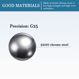QUARKZMAN Pack of 100 3/6 Inch Bearing Balls Chrome Steel for Slide Rails [G25 Precision]