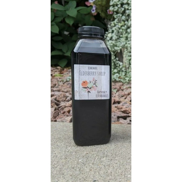 Homemade Elderberry Syrup (16oz Bottles) - Natural Flu/Cold Remedy/Immunity Support