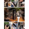 CAMPING MOON CC-51-BK Camping Coffee Canister, 2 Tiers, CNC Cutting