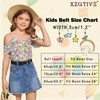 XZQTIVE Children's Stretch Belt for Girls and Boys Braided Belt