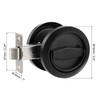 PATIKIL Round Recessed Door Lock, Stainless Steel 304 Hidden Recessed