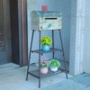 Mailboxes for Outside with Stand,Metal Mailbox and Stand Combination