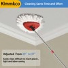 Kimmkco Spin Mop Replacement Handle, 4-Section 30-to-58 inch Mop Stick