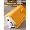 Linghe Fun Cat House Cat Nest Fully Enclosed Comfortable Warm
