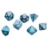 Chessex - Mini dadi in acciaio e foglia di tè
