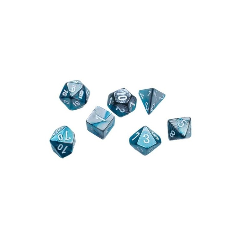 Chessex - Mini dadi in acciaio e foglia di tè