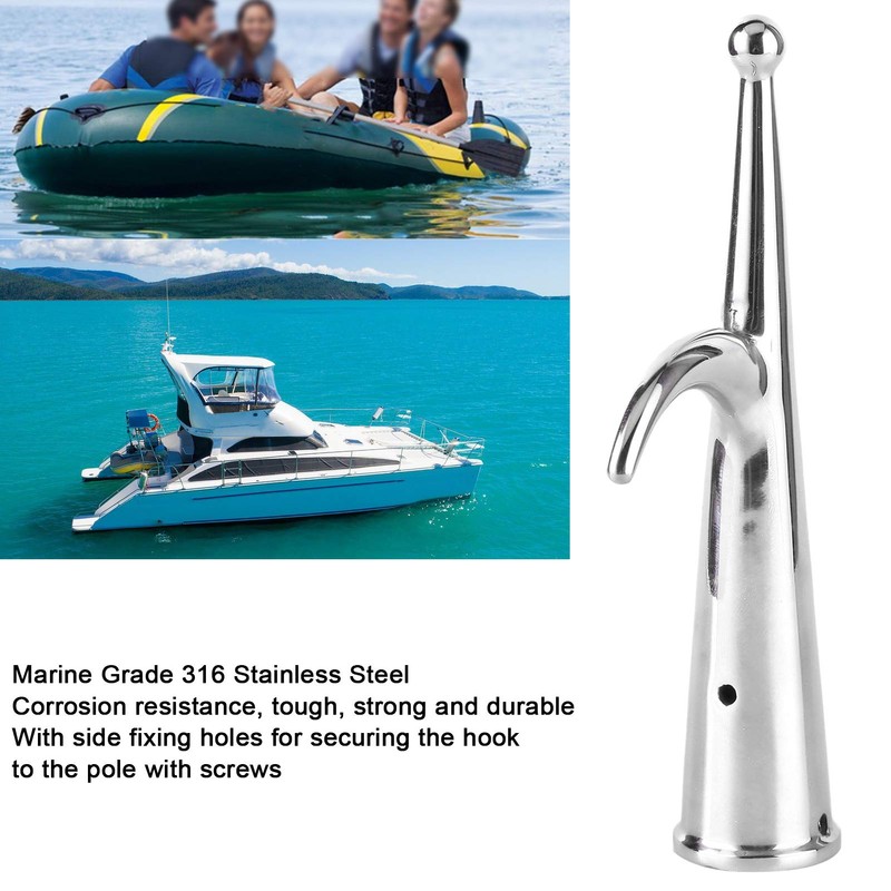 DEWIN Boat Hook, 316 Stainless Steel Boat Hook Replacement 28