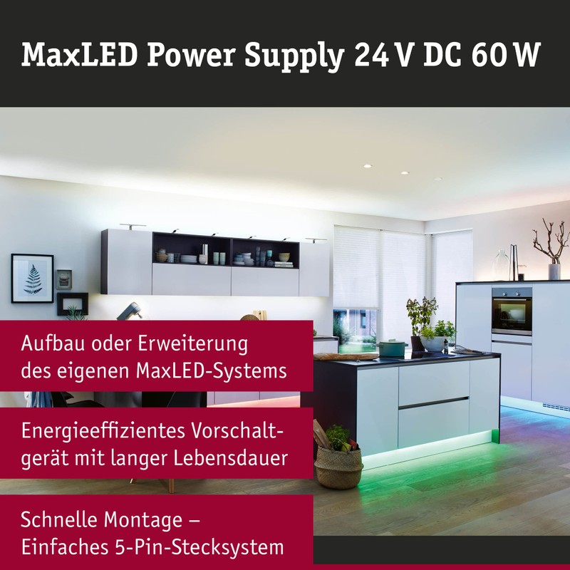 Paulmann 79830 MaxLED Strip Power Supply Square Max. 60 Watt