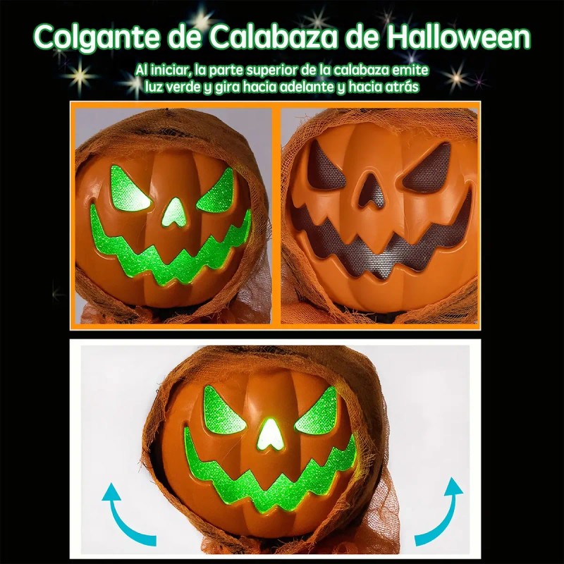 Fantasmas Colgante Luz Sonido Halloween Decoracion Exterior