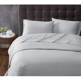 TRULY CALM HOME FOR HEALTH Antimicrobial Grey Twin XL 3 Piece Sheet Set (SS3829GYTX-4700)
