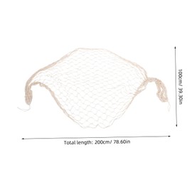 CHILDWEET 1 Set Nautical Fish Net Wall Decor Decorative Fishing Net for Beach Theme Ocean Bathroom Decor Mediterranean Style DIY Photo Wall Hanging Non Fading and Soft Design