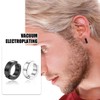 4 Pairs of Piercing Clip Earrings, Stainless Steel Earrings for