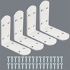 MOOCHE 4 Stück L Edelstahl Bracket, Heavy Duty Corner Brace