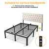 Superay 16 Inch Queen Size Metal Platform Bed Frame with