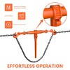 4 Pack Ratchet Load Binders with 2 Grab Hooks, Heavy